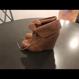 Elizabeth and James wedge booties